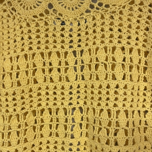 Super cute!  Attitudes by Renee yellow knitted sweater, Small, knitted patterns - Picture 8 of 8